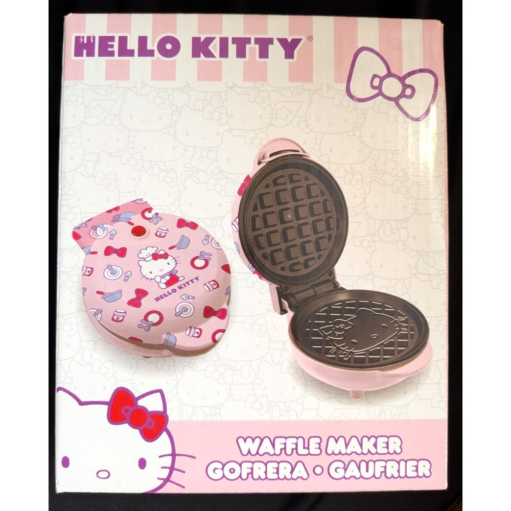 Sanrio Hello Kitty Mini Waffle Maker, Hello Kitty Kitchen Limited Edition, NEW